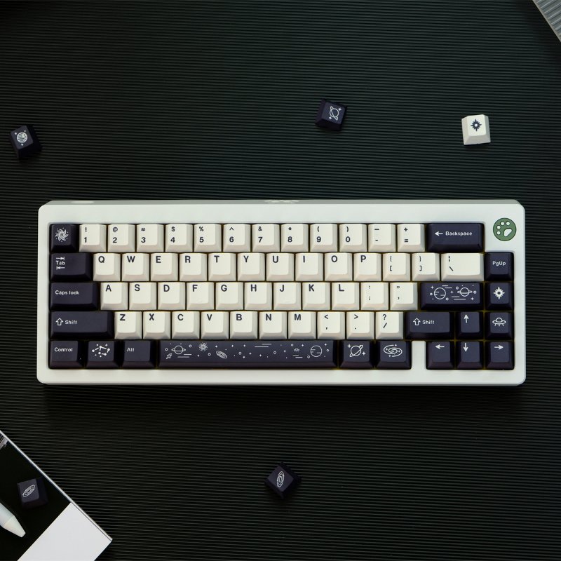 GMK 129 مفاتيح غالاكسي موضوع مفتاح غطاء الكرز الشخصي صبغ الفرعية PBT Keycap مع 1.75U 2U التحول ل MX التبديل لوحة المفاتيح الميكانيكية